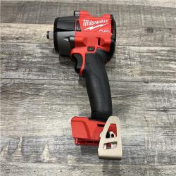 AS-IS Milwaukee FUEL 18V Lithium-Ion Brushless Cordless 1/2 in. Mid-Torque Impact Wrench with Friction Ring Kit