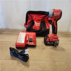 AS-IS- Milwaukee M18 Compact Brushless 1/4  Hex Impact Driver Kit