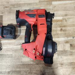 HOUSTON LOCATION - AS - IS Milwaukee FUEL 18-Volt Lithium-Ion Brushless Cordless Coil Roofing Nailer Combo Kit