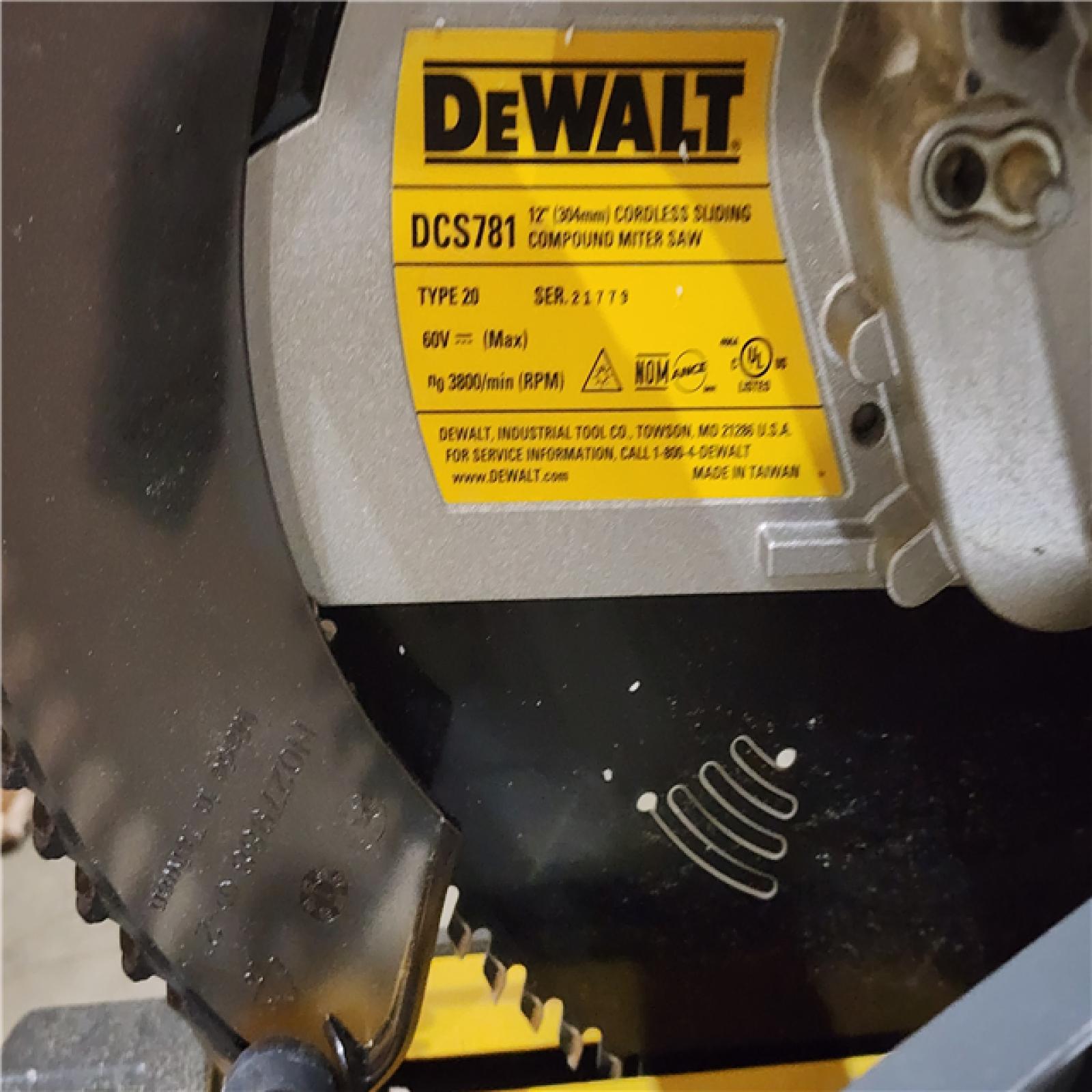 HOUSTON LOCATION - AS-IS DEWALT 60V Lithium-Ion 12 in. Cordless Sliding Miter Saw (Tool Only)