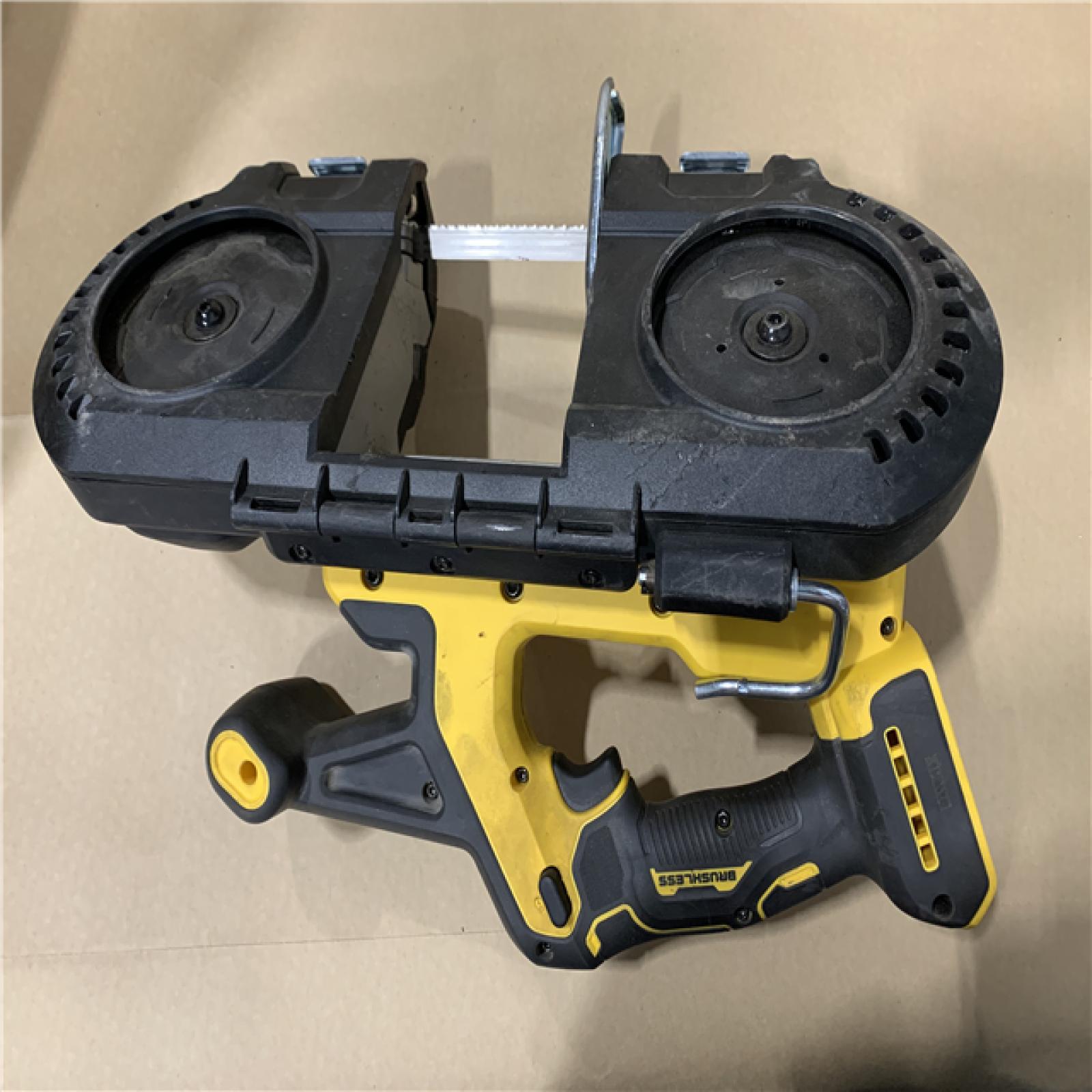 AS-IS DEWALT 20-Volt MAX 3-3/8 in. Cordless Brushless Bandsaw (Tool-Only)