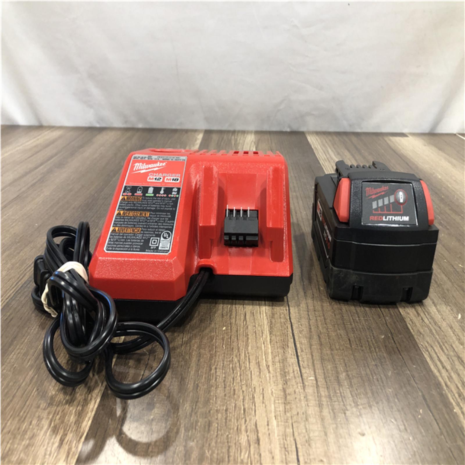 AS-IS Milwaukee 48-59-1812 M12 or M18 18V and 12V Multi Voltage Lithium Ion Battery Charger w/ Onboard Fuel Gauge