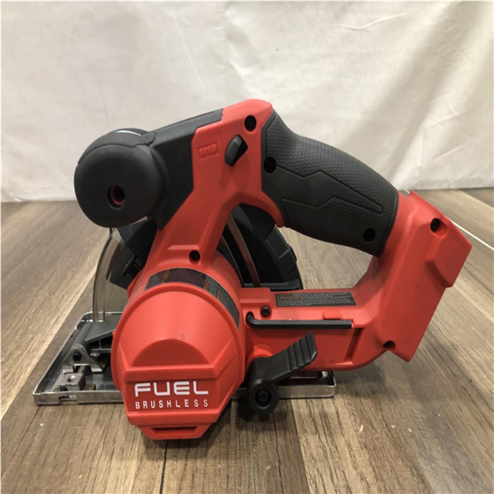 AS-IS Milwaukee FUEL 18V Lithium-Ion Brushless Cordless Metal Cutting 5-3/8 in. Circular Saw (Tool-Only)