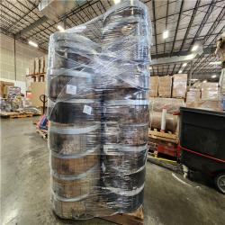 Phoenix Location 26 in. Dia x 17.5 in. H White Oak Wood Whiskey Barrel Pallet (18 Barrels)
