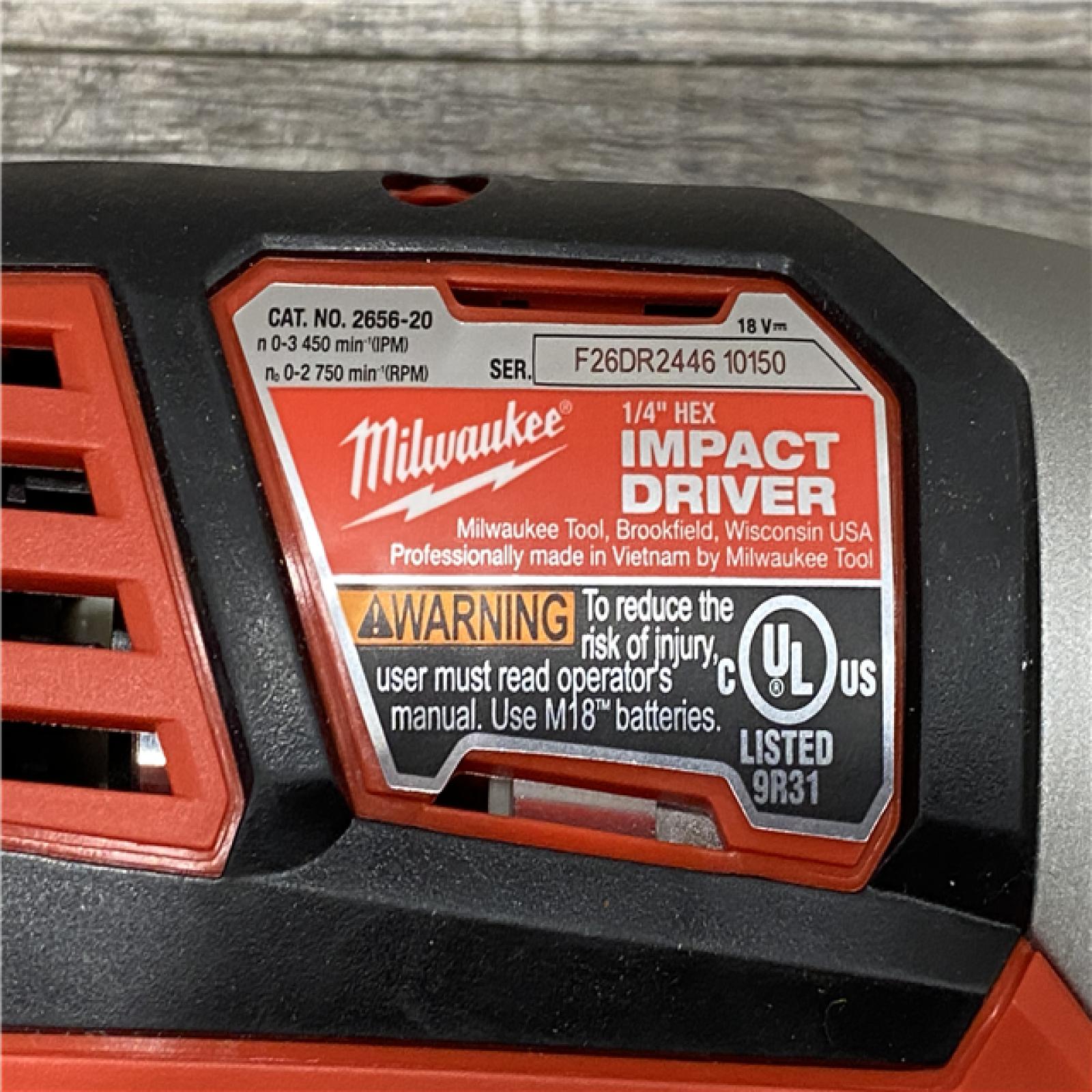 AS-IS Milwaukee 18V Lithium-Ion Cordless Drill Driver/Impact Driver Combo Kit