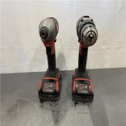 AS-IS - Milwaukee M18 18V Lithium-Ion Cordless Drill Driver/Impact Driver Combo Kit