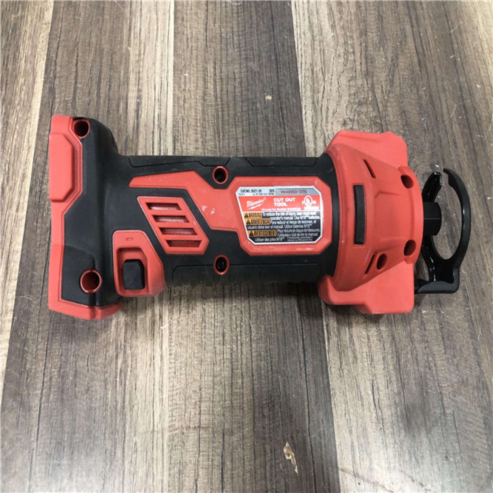 AS-IS Milwaukee 18V Lithium-Ion Cordless Drywall Cut Out Rotary Tool (Tool-Only)