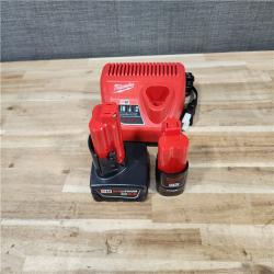 HOUSTON LOCATION - AS-IS MILWAUKEE 2 TOOL COMBO KIT W/ (2) BATTERY & CHARGER