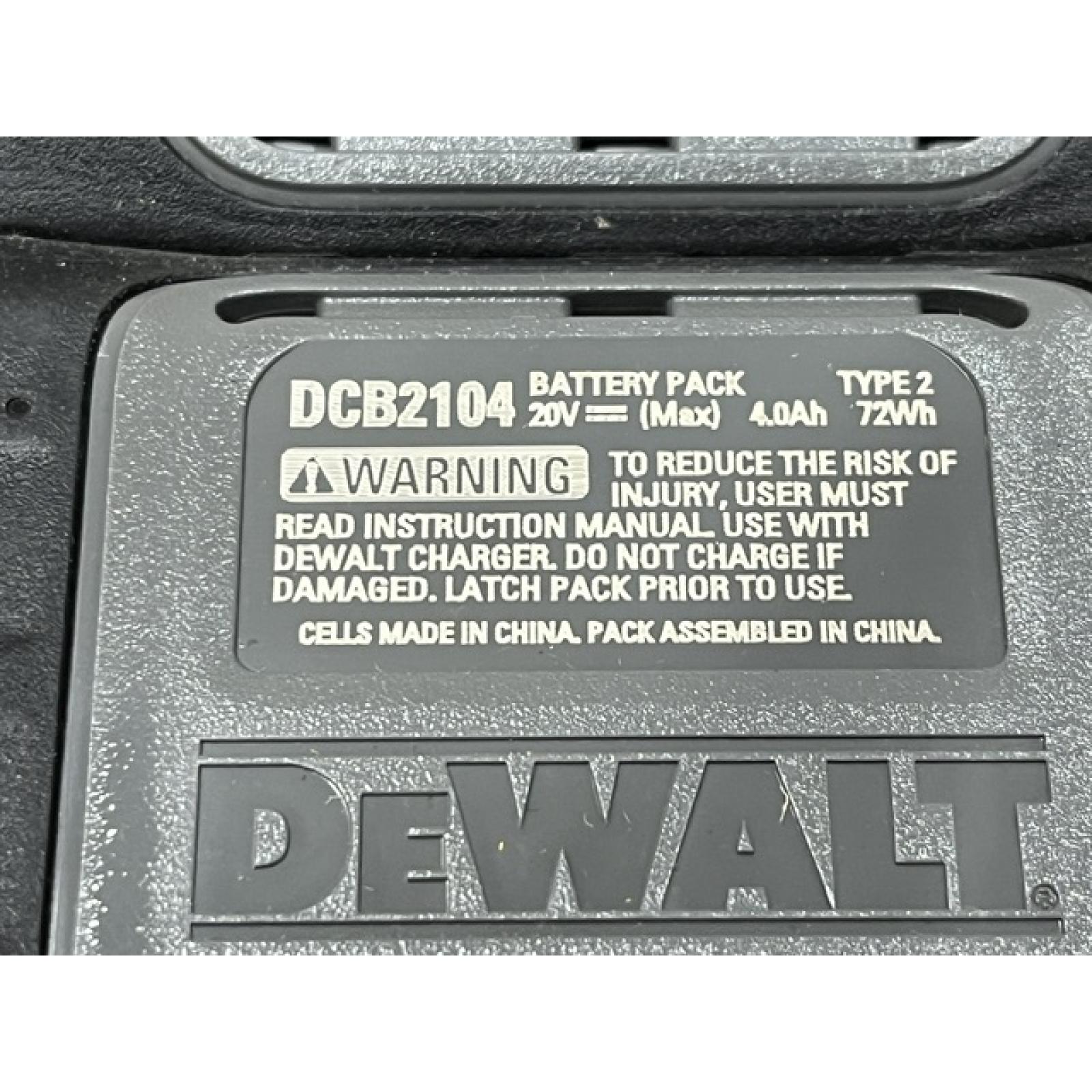 AS-IS DEWALT 20V MAX XR Lithium-Ion 4.0 Ah Battery Packs (2-Pack)