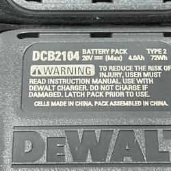 AS-IS DEWALT 20V MAX XR Lithium-Ion 4.0 Ah Battery Packs (2-Pack)