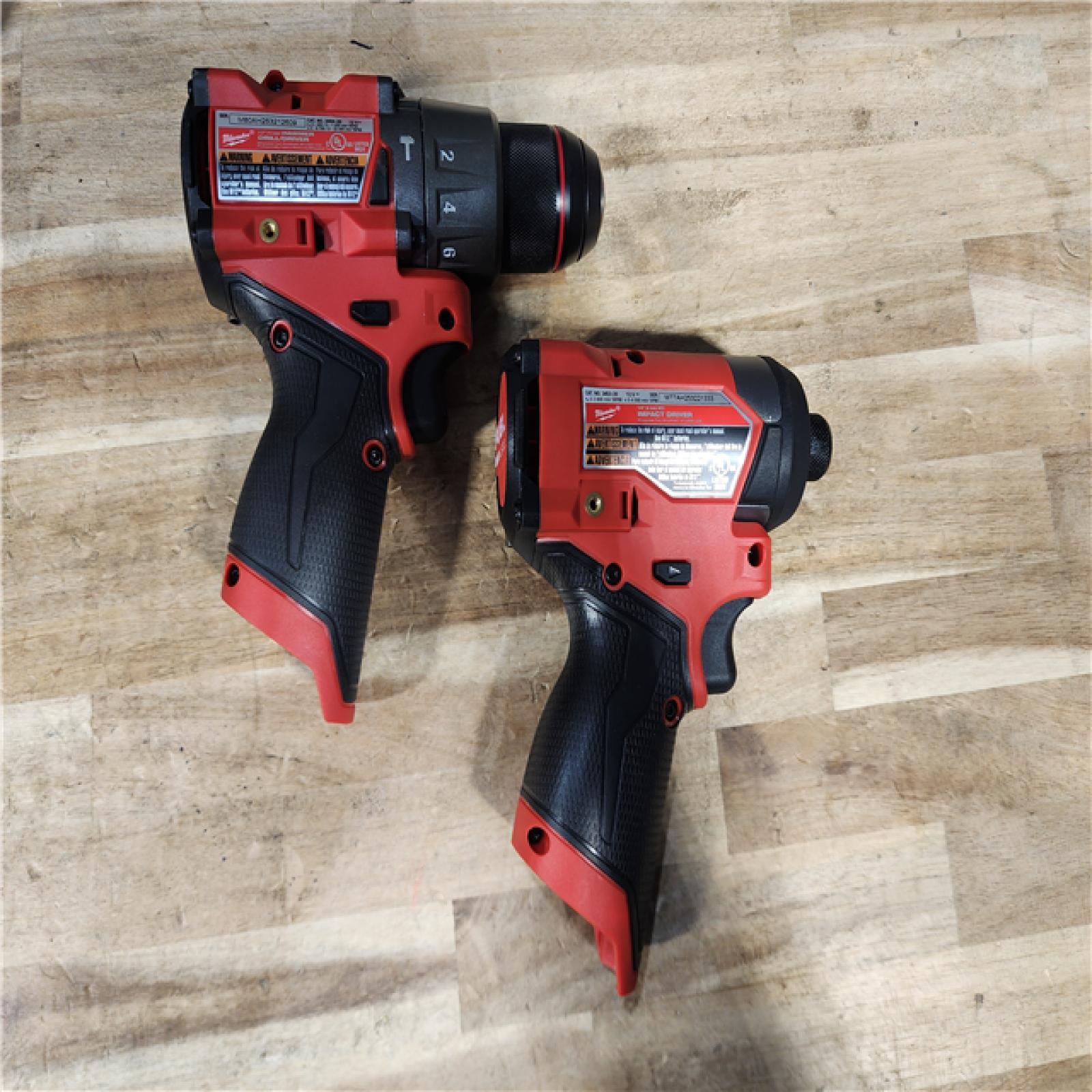 HOUSTON LOCATION - AS-IS (APPEARS LIKE NEW) Milwaukee  FUEL 12-Volt Lithium-Ion Brushless Cordless Hammer Drill and Impact Driver Combo Kit