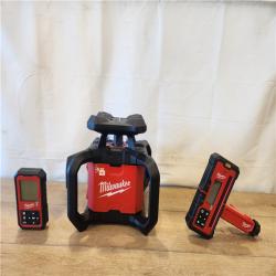 LIKE-NEW- M18 4000 Ft. Red Exterior Dual Slope Rotary Laser Level Kit with Receiver  Remote  Grade Rod and Tripod