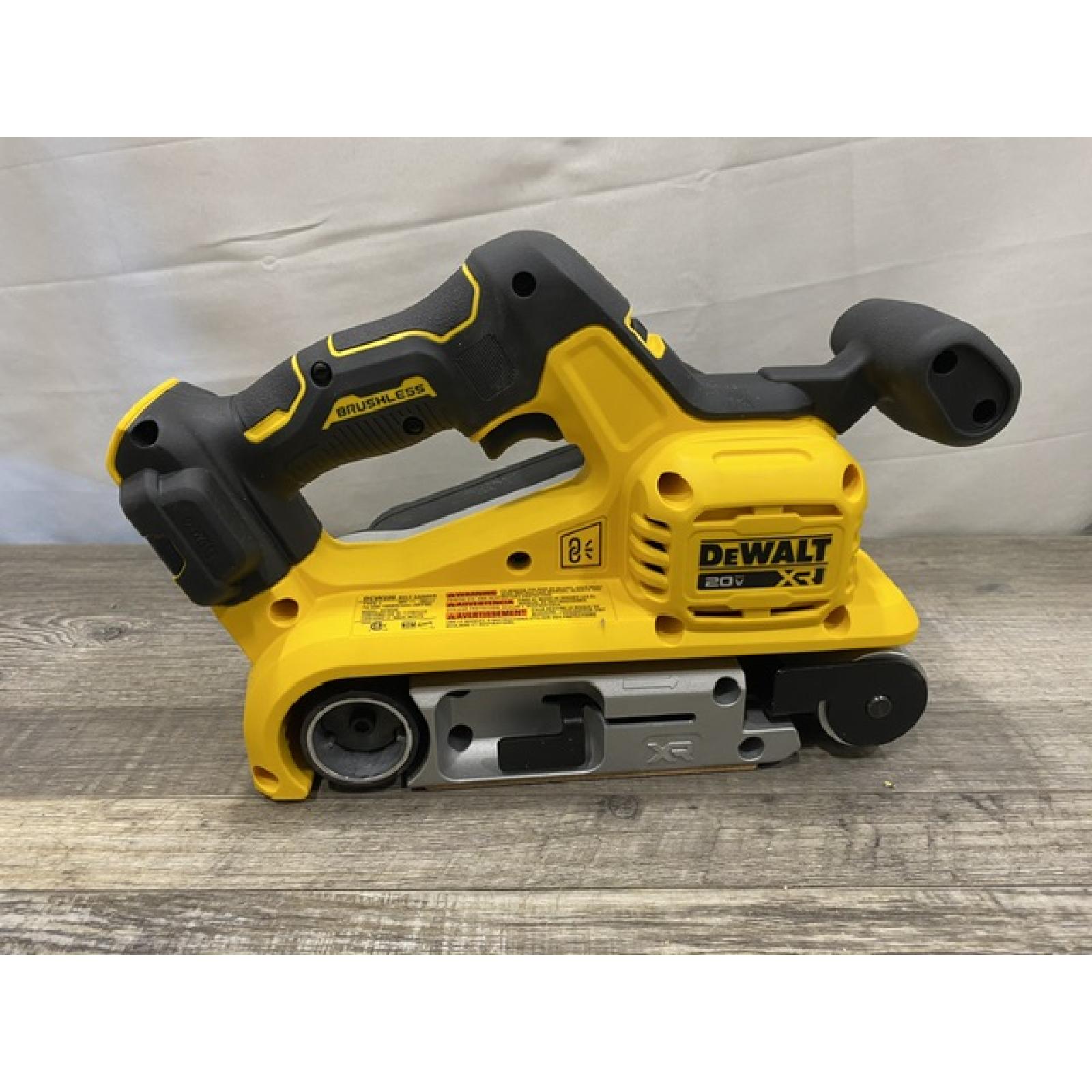 AS-IS DEWALT 20V MAX* XR Brushless Cordless Belt Sander (Tool-Only)