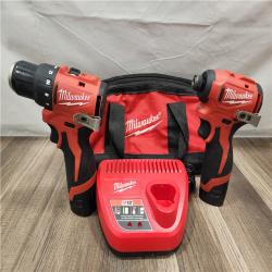 AS-IS- Milwaukee M12 Cordless Brushless 2 Tool Combo Kit