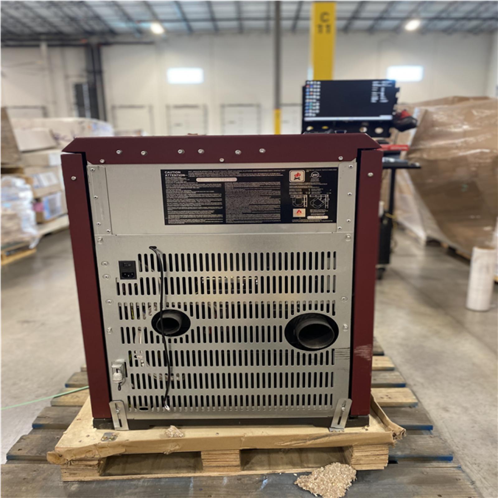 DALLAS LOCATION- Comfortbilt 2,800 sq. ft. Pellet Stove with 55 lbs. Hopper in Burgundy