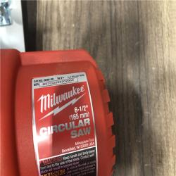 AS-IS Milwaukee 18V Lithium-Ion Cordless 6-1/2 in. Circular Saw (Tool-Only)