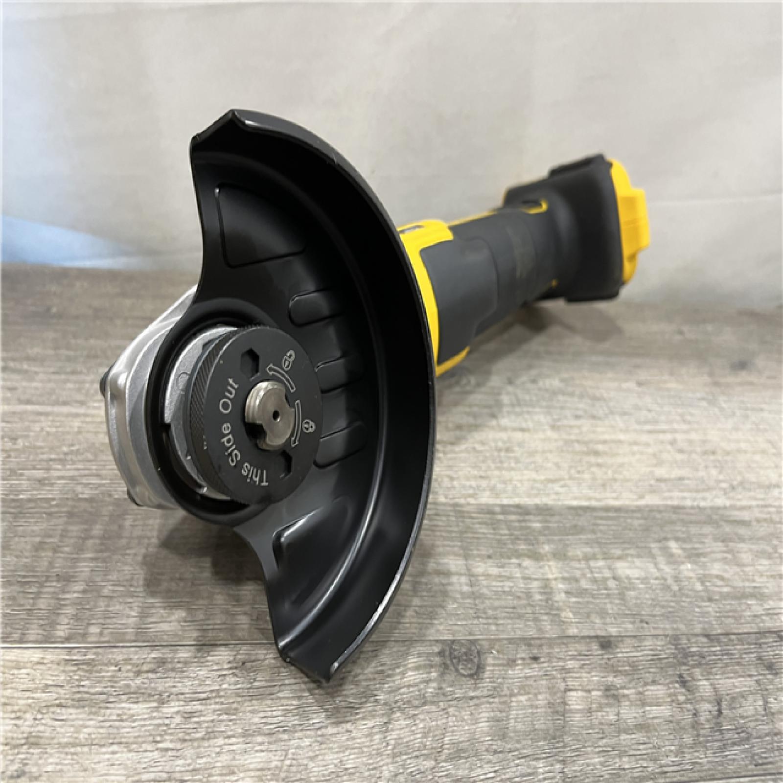 AS-IS DEWALT 20V MAX XR Cordless Brushless 4.5 in. Slide Switch Small Angle Grinder with Kickback Brake (Tool Only)