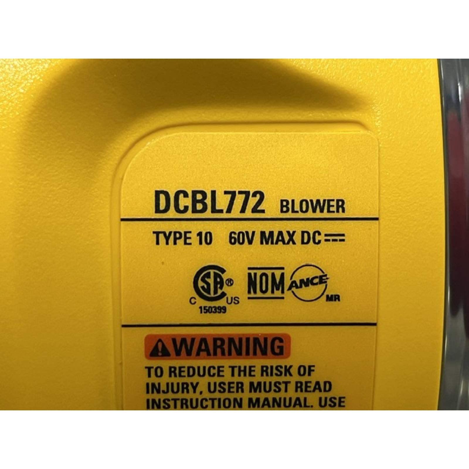 AS-IS DEWALT FLEXVOLT 60V MAX 125 MPH 600 CFM Brushless Cordless Battery Powered Blower (Tool Only)