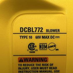 AS-IS DEWALT FLEXVOLT 60V MAX 125 MPH 600 CFM Brushless Cordless Battery Powered Blower (Tool Only)
