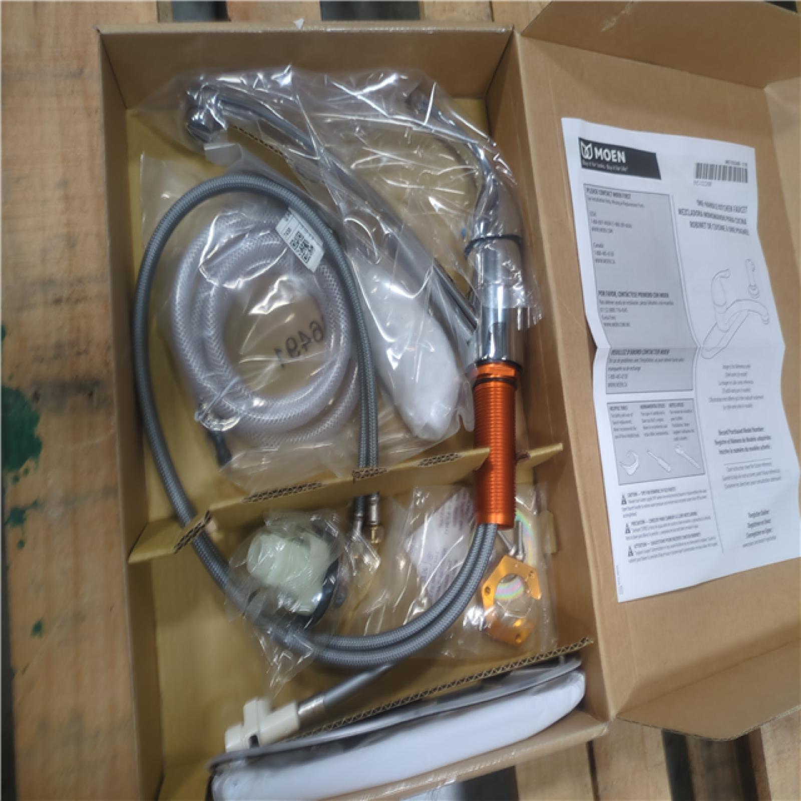CALIFORNIA AS-IS MOEN ONE HANDLE KITCHEN FAUCET