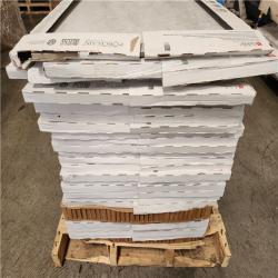 Phoenix AS-IS Daltile Sanbristol White Marvel 24 in. x 48 in. Matte Color Body Porcelain Stone Look Floor and Wall Tile (396 sq. ft. /26 case)