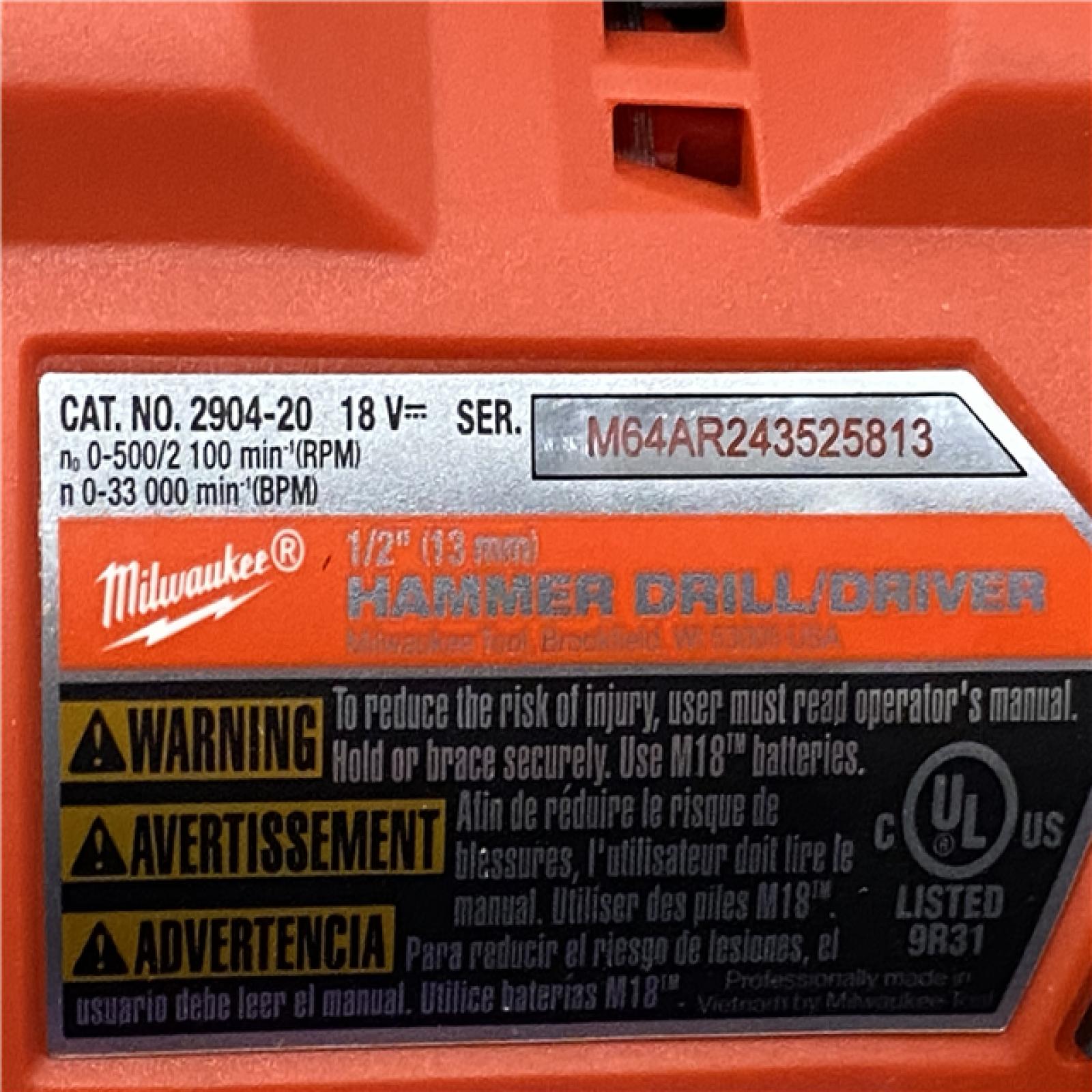 AS-IS Milwaukee FUEL 18V Lithium-Ion Brushless Cordless Hammer Drill and Impact Driver Combo Kit