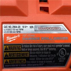 AS-IS Milwaukee FUEL 18V Lithium-Ion Brushless Cordless Hammer Drill and Impact Driver Combo Kit