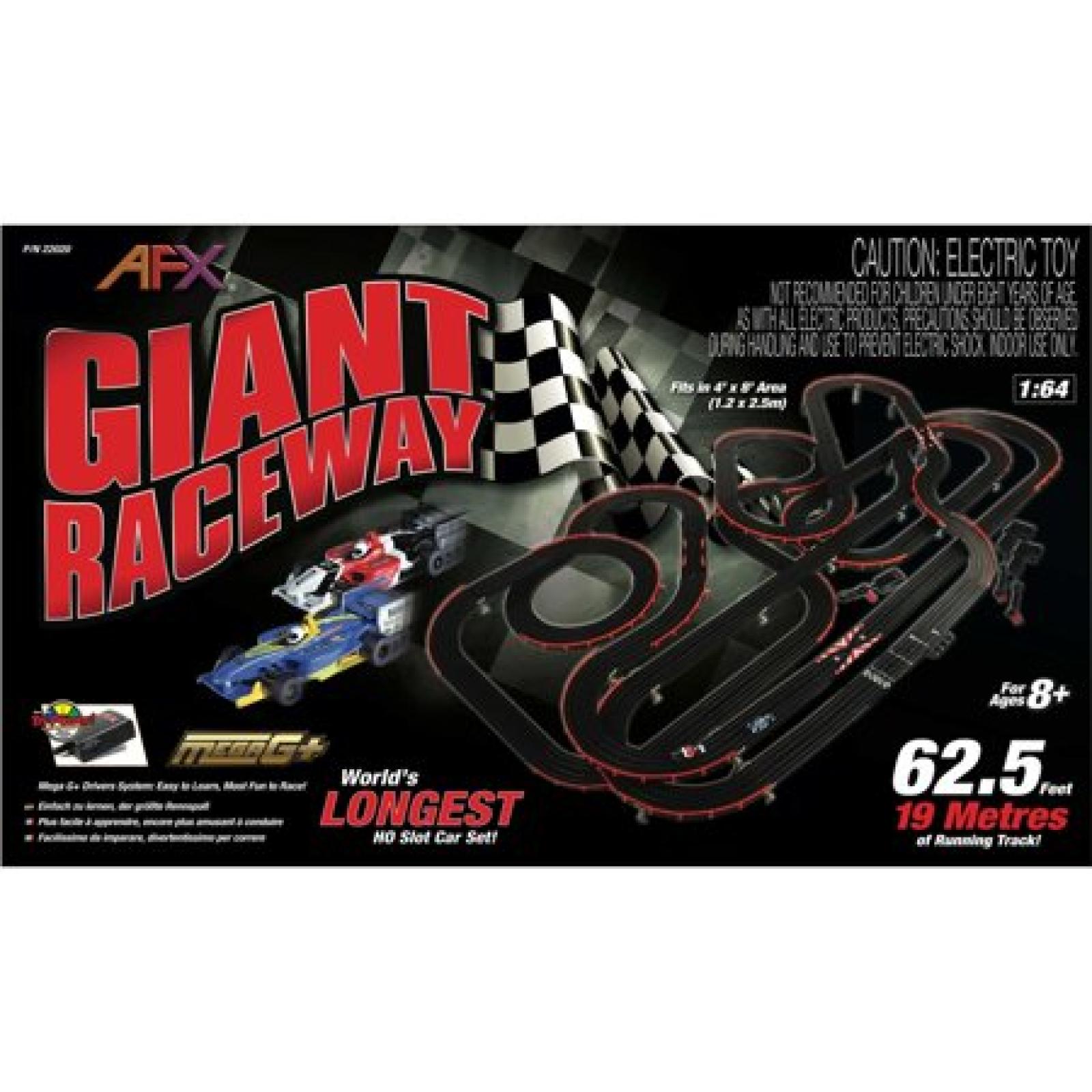 AS-IS AFX TOMY HO SLOTCAR MEGA G+ GIANT RACEWAY slot car track race racing AFX22020