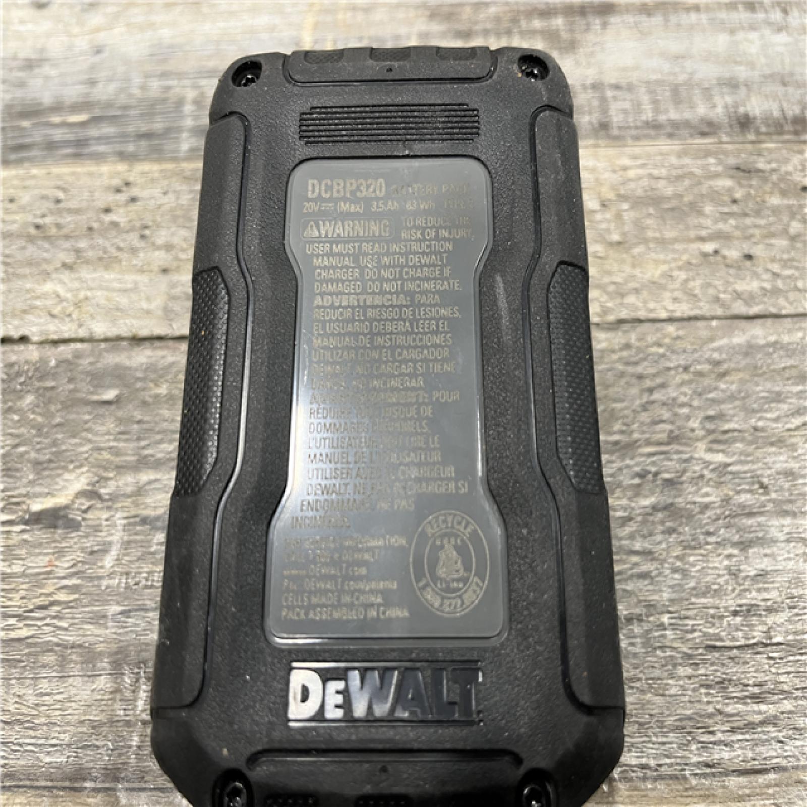 AS-IS DEWALT 20V MAX XR POWERSTACK Lithium-Ion Battery Starter Kit with 3.5Ah Battery and Charger