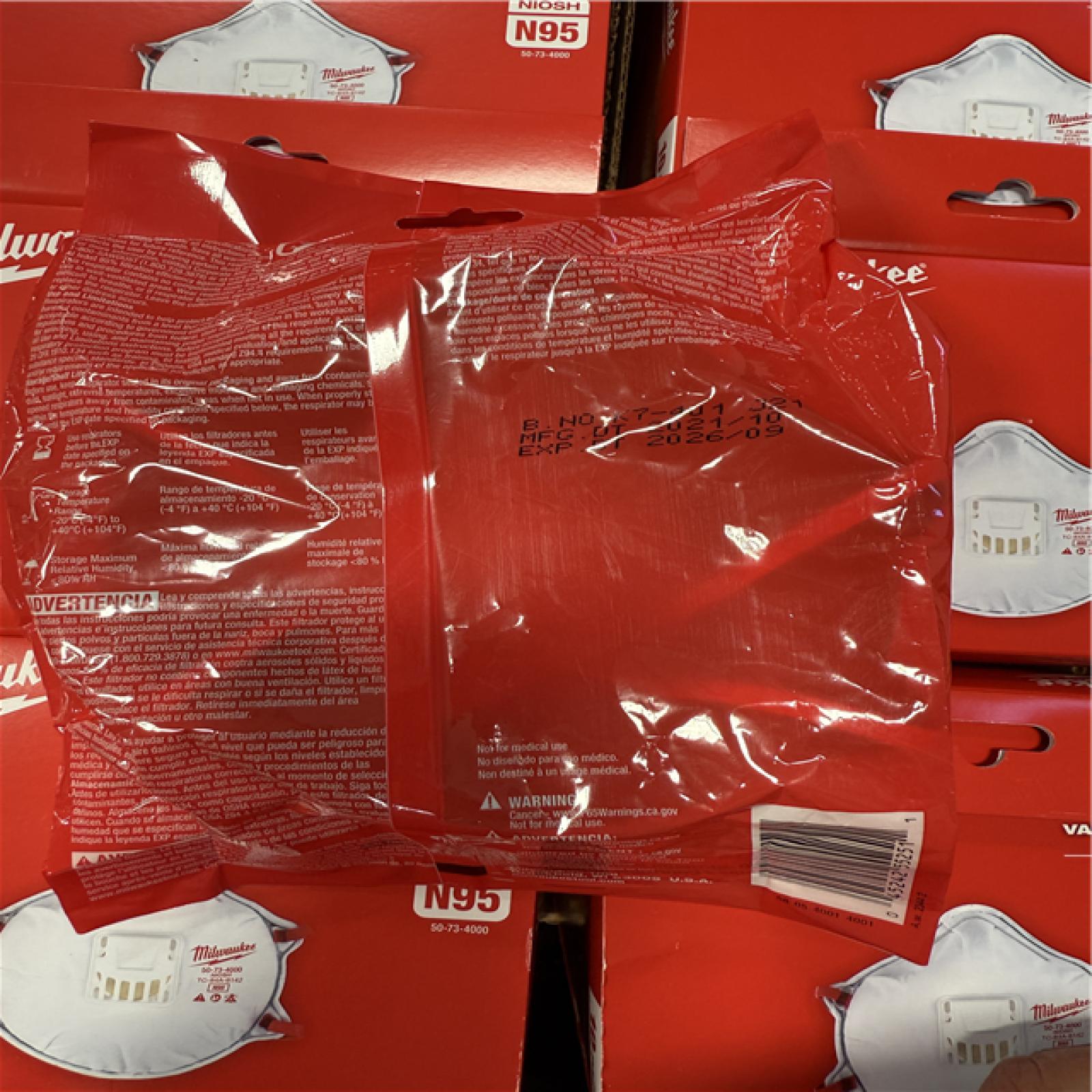 California NEW Milwaukee Valved Respirator with Gasket