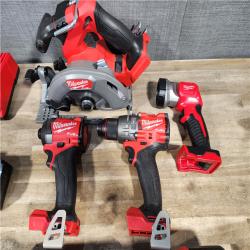 HOUSTON LOCATION - AS-IS Milwaukee 5 Tool Combo Kit W/ (2) Battery & Charger