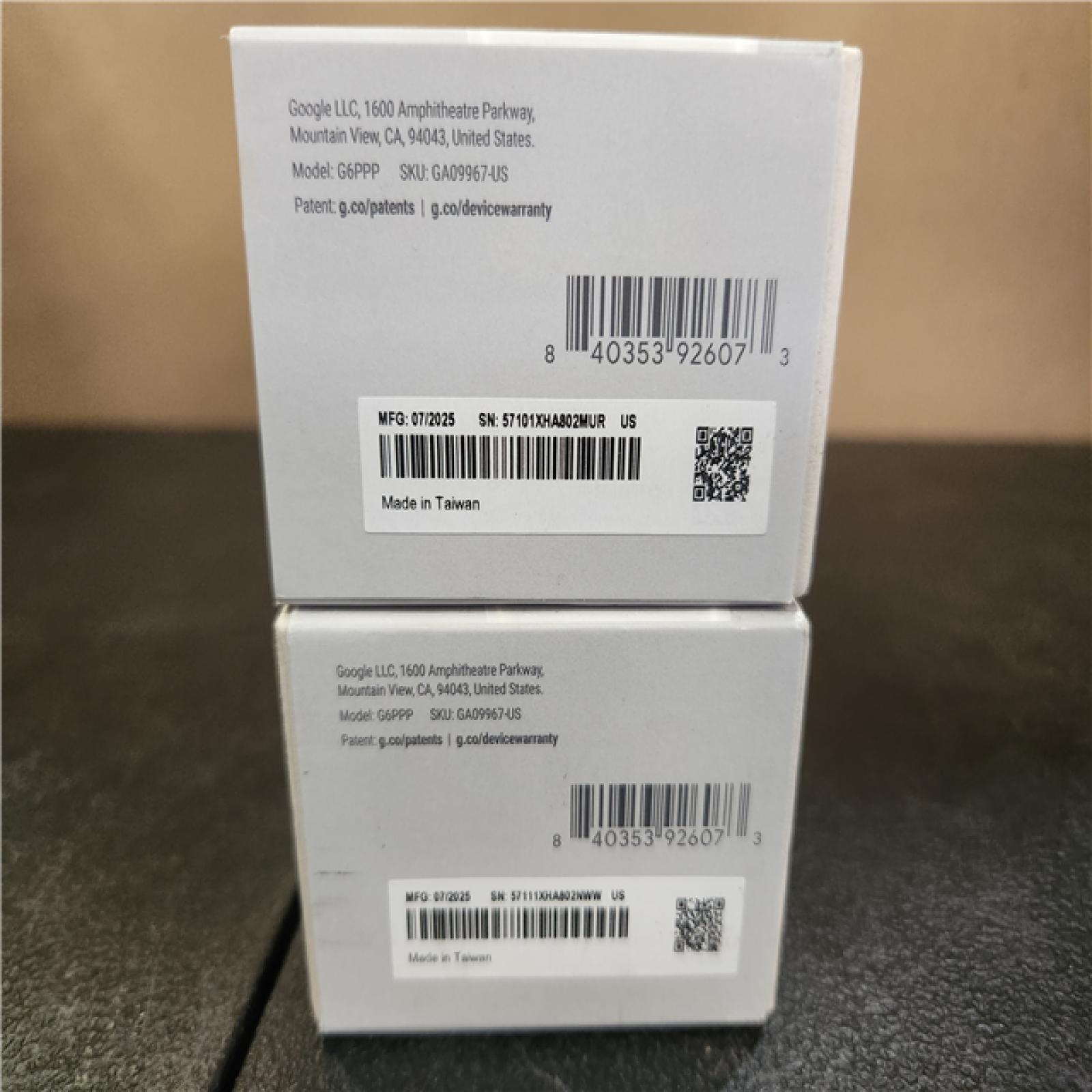 Phoenix AS-IS Google Nest Doorbell (Wired  3rd Gen) - Smart Wi-Fi Video Doorbell Camera (2-Pack)