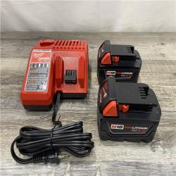 AS-IS Milwaukee 18-Volt Lithium-Ion XC Starter Kit with Two 5.0Ah Batteries and Charger
