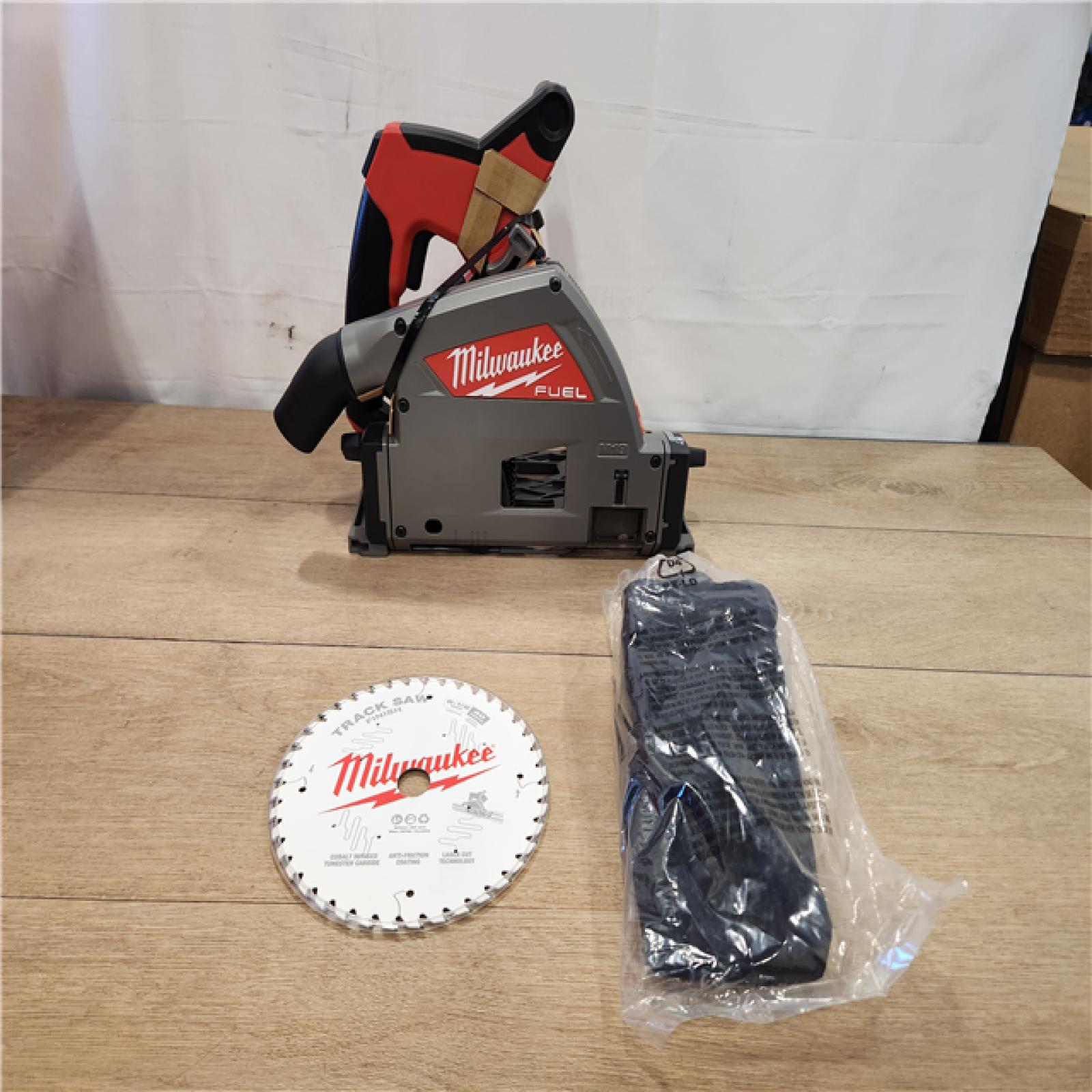 AS-IS- Milwaukee  FUEL 18V Lithium-Ion Cordless Brushless 6-1/2 in. Plunge Cut Track Saw (Tool-Only)