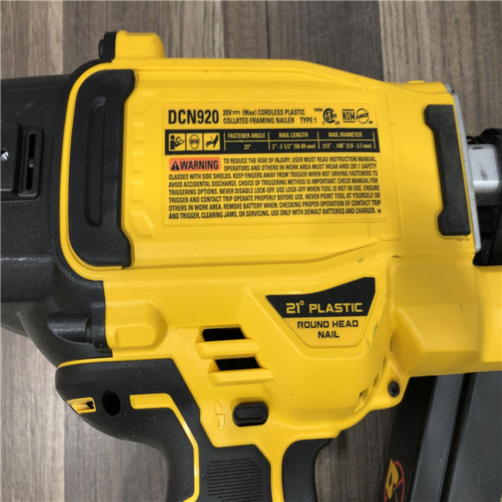 AS-IS DEWALT 20-Volt 21° Cordless Framing Nailer (Tool-Only)