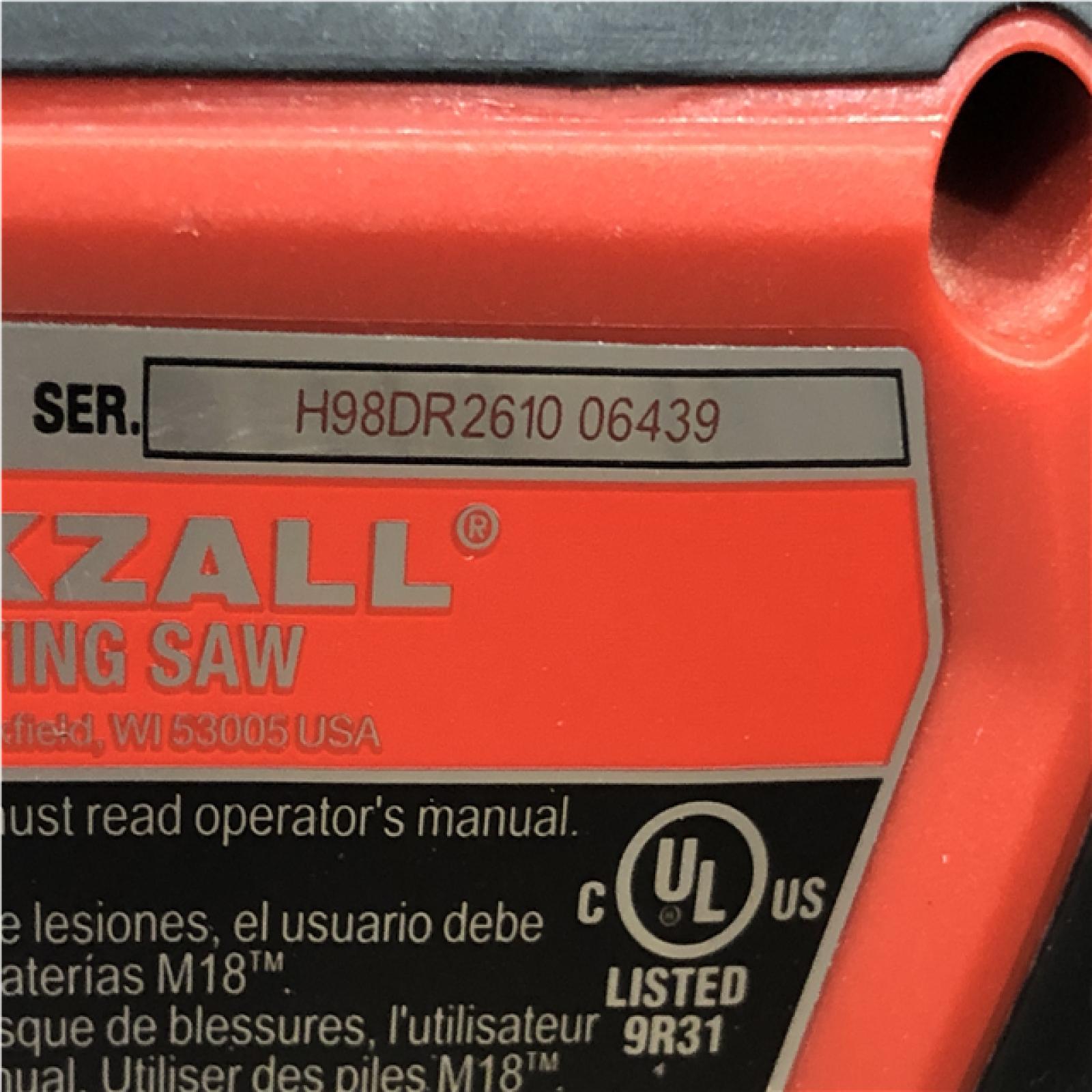 AS-IS Milwaukee FUEL 18V Lithium-Ion Brushless Cordless HACKZALL Reciprocating Saw (Tool-Only)