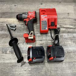 AS-IS Milwaukee FUEL 18V Lithium-Ion Brushless Cordless 1/2 in. Hammer Drill Driver Kit