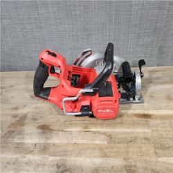 HOUSTON LOCATION - AS-IS MILWAUKEE 7-1/4 REAR HANDLE CIRCULAR SAW (TOOL ONLY)