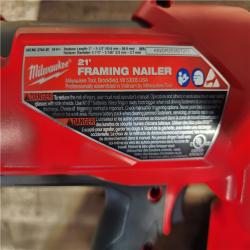 HOUSTON LOCATION - AS-IS (APPEARS LIKE NEW) Milwaukee FUEL 3-1/2 in. 18-Volt 21-Degree Lithium-Ion Brushless Cordless Framing Nailer (Tool-Only)