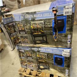 DALLAS LOCATION- Even Embers 36 in. Santa Maria Charcoal and Wood Grill PALLET (2 UNITS)