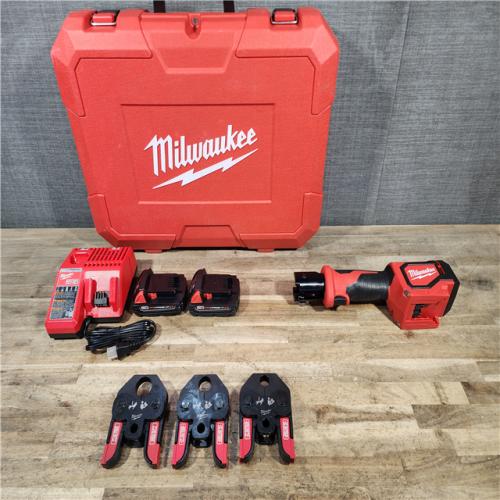 HOUSTON LOCATION - AS-IS Milwaukee 18V Lithium-Ion Cordless Short Throw Press Tool Kit