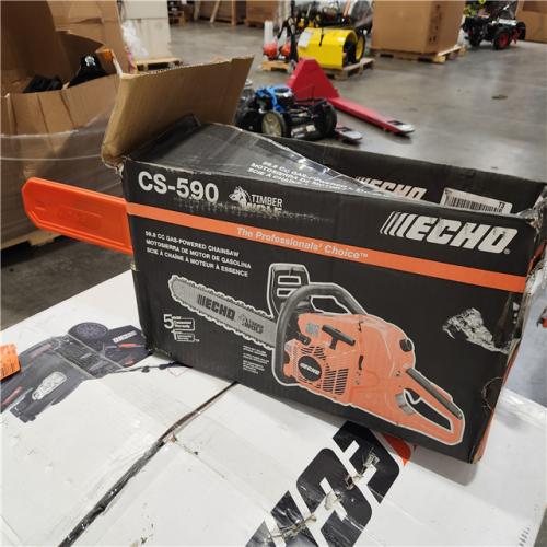 As-Is-  ECHO 59.8cc Gas-Powered Chain Saw CS-590