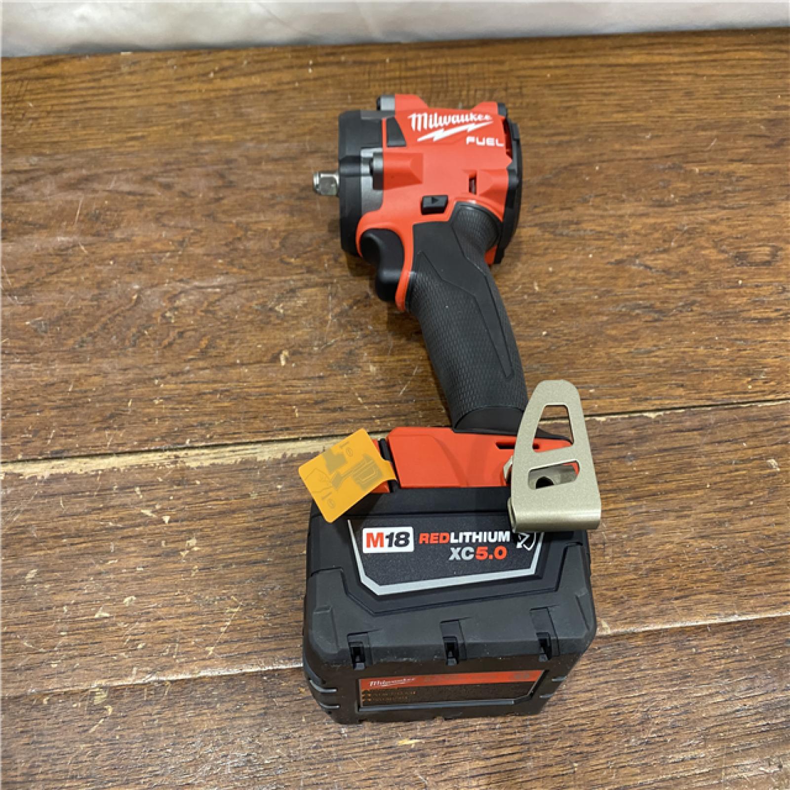 AS-IS Milwaukee 2854-22R M18 FUEL 18V Lithium-Ion Brushless Cordless 3/8 in. Compact Impact Wrench with Friction Ring Kit