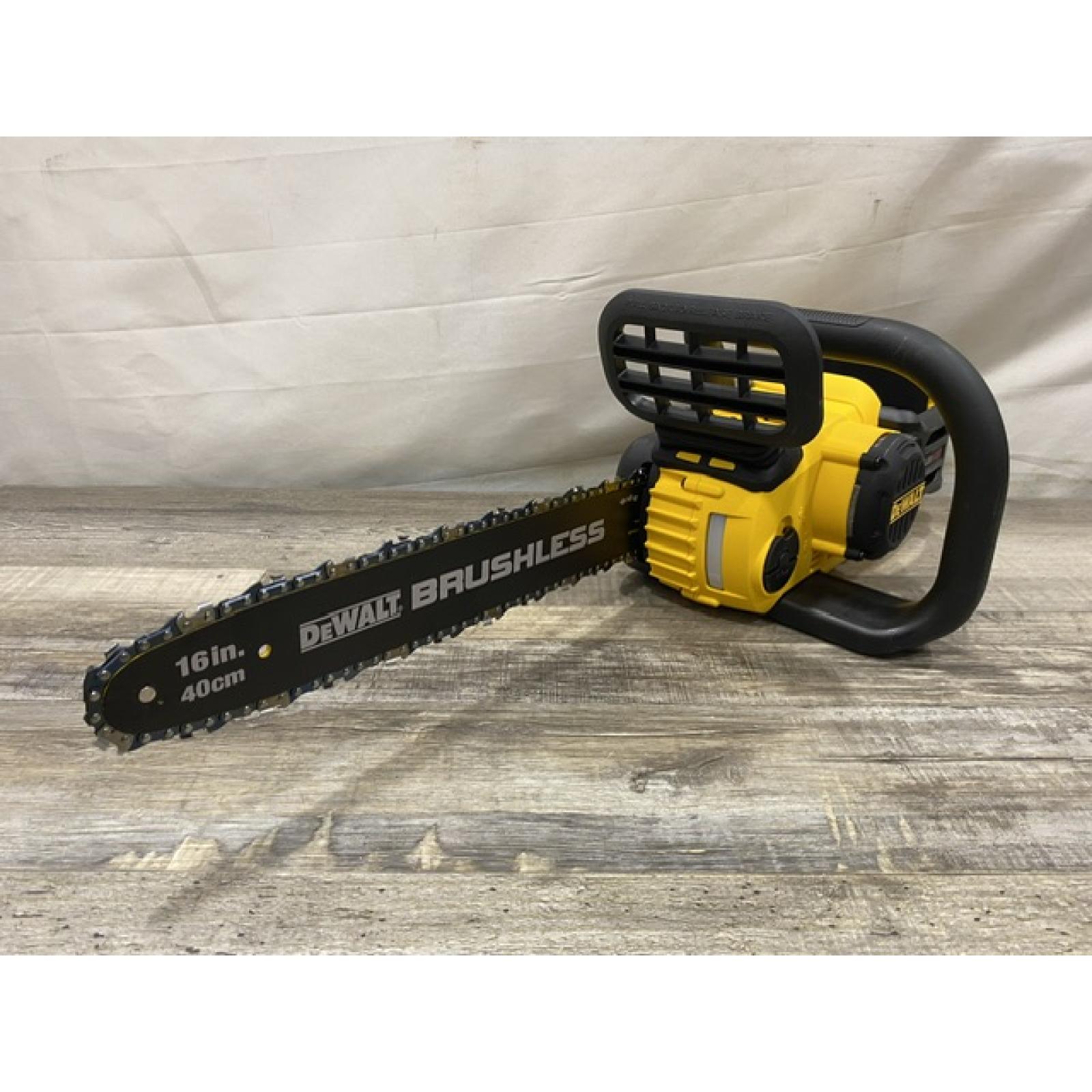 AS-IS DEWALT FLEXVOLT 60V MAX 16in. Brushless Cordless Battery Powered Chainsaw (Tool Only)