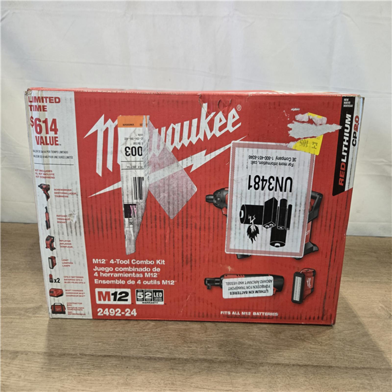 NEW!- Milwaukee M12 12V Lithium-Ion Cordless Combo Kit