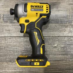 AS-IS DEWALT Atomic 20V Max Lithium-Ion Brushless Cordless Compact 1/4 in. Impact Driver Kit