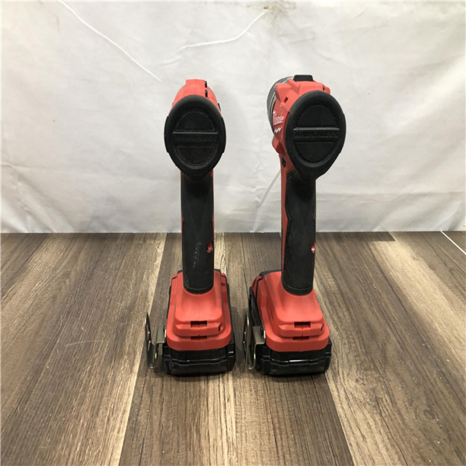 AS-IS Milwaukee 18V Lithium-Ion Brushless Cordless Compact Drill/Impact Combo Kit