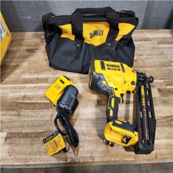 Houston Location AS-IS DEWALT 20V MAX XR 16-Gauge Electric Cordless Angled Finishing Nailer Kit