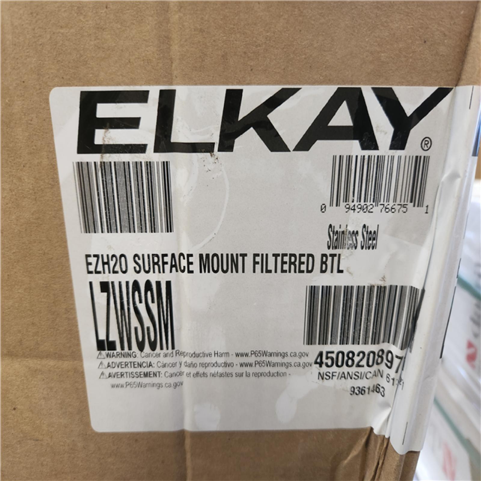 Phoenix Elkay EZH2O Stainless Steel Drinking Fountain Filtered Surface Mount Bottle Filling Station