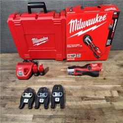 HOUSTON LOCATION - AS-IS (APPEARS LIKE NEW) MILWAUKEE 12-Volt Lithium-Ion Force Logic Cordless Press Tool Kit